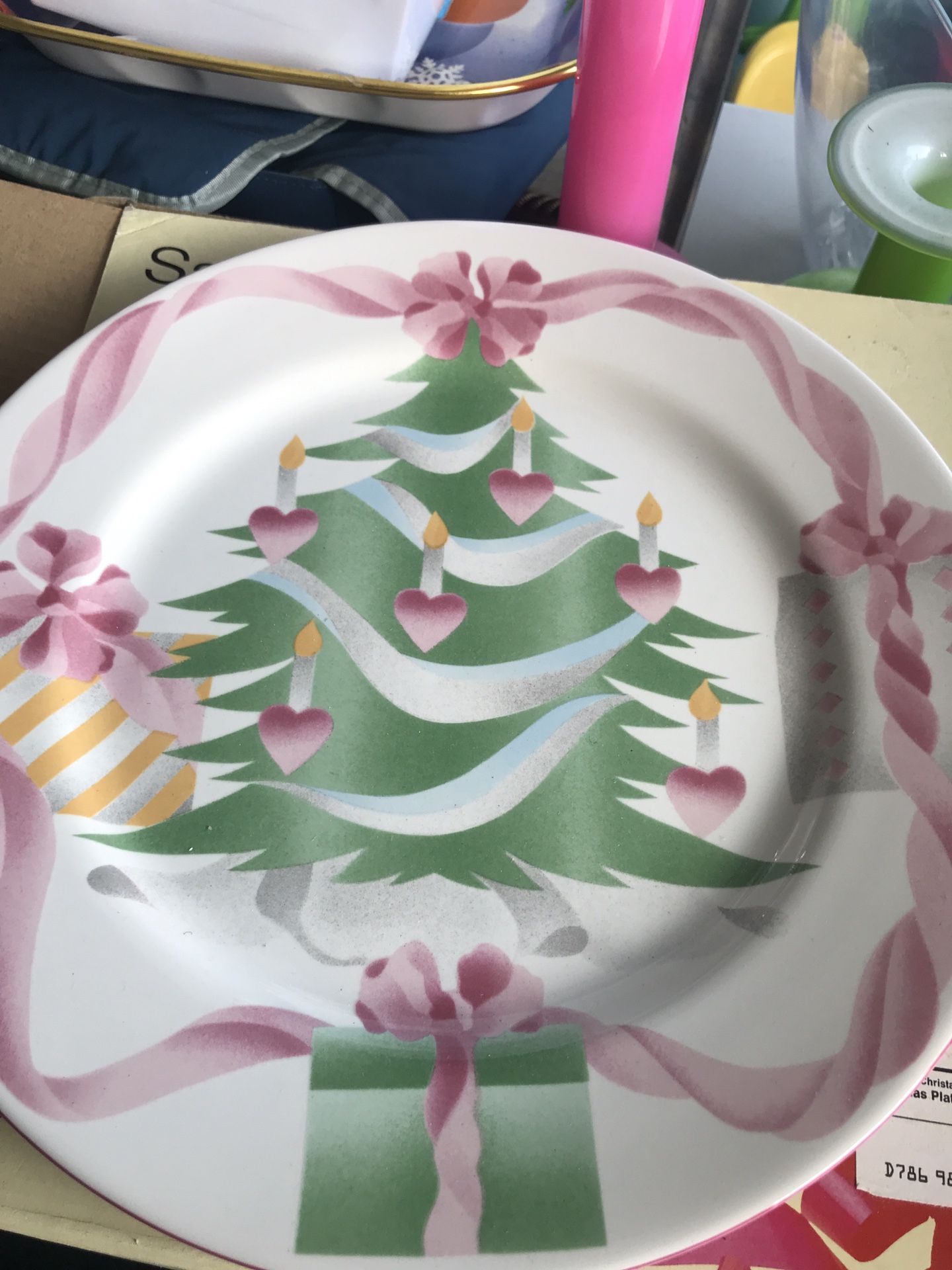 Christmas Platter New In Box $4