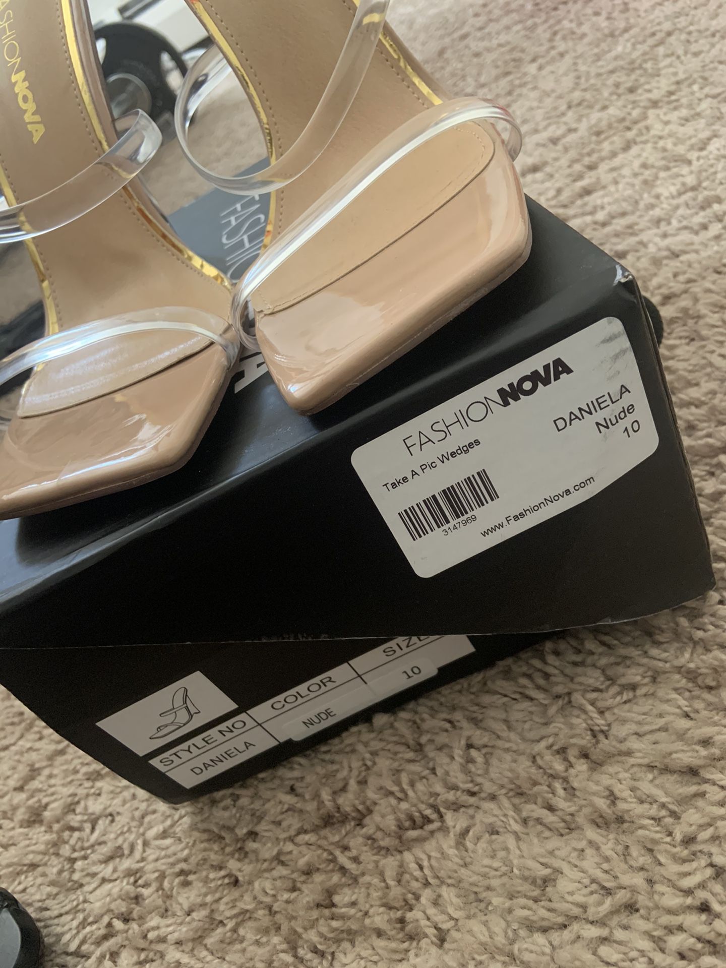 Fashion Nova Sandal Wedge Heel