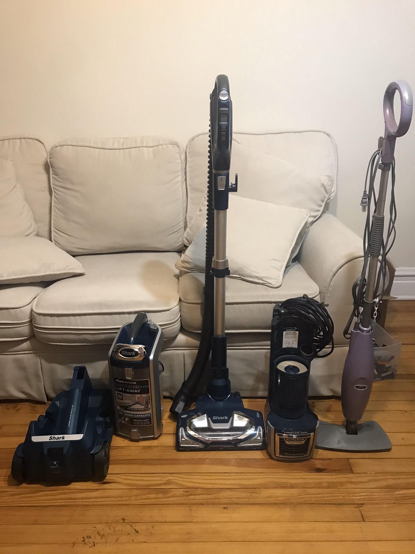 Shark Vacuum With Accessories (No Steamer)