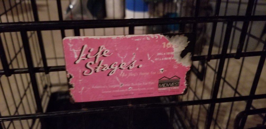 Life Stages 18x24" Folding Dog Crate 