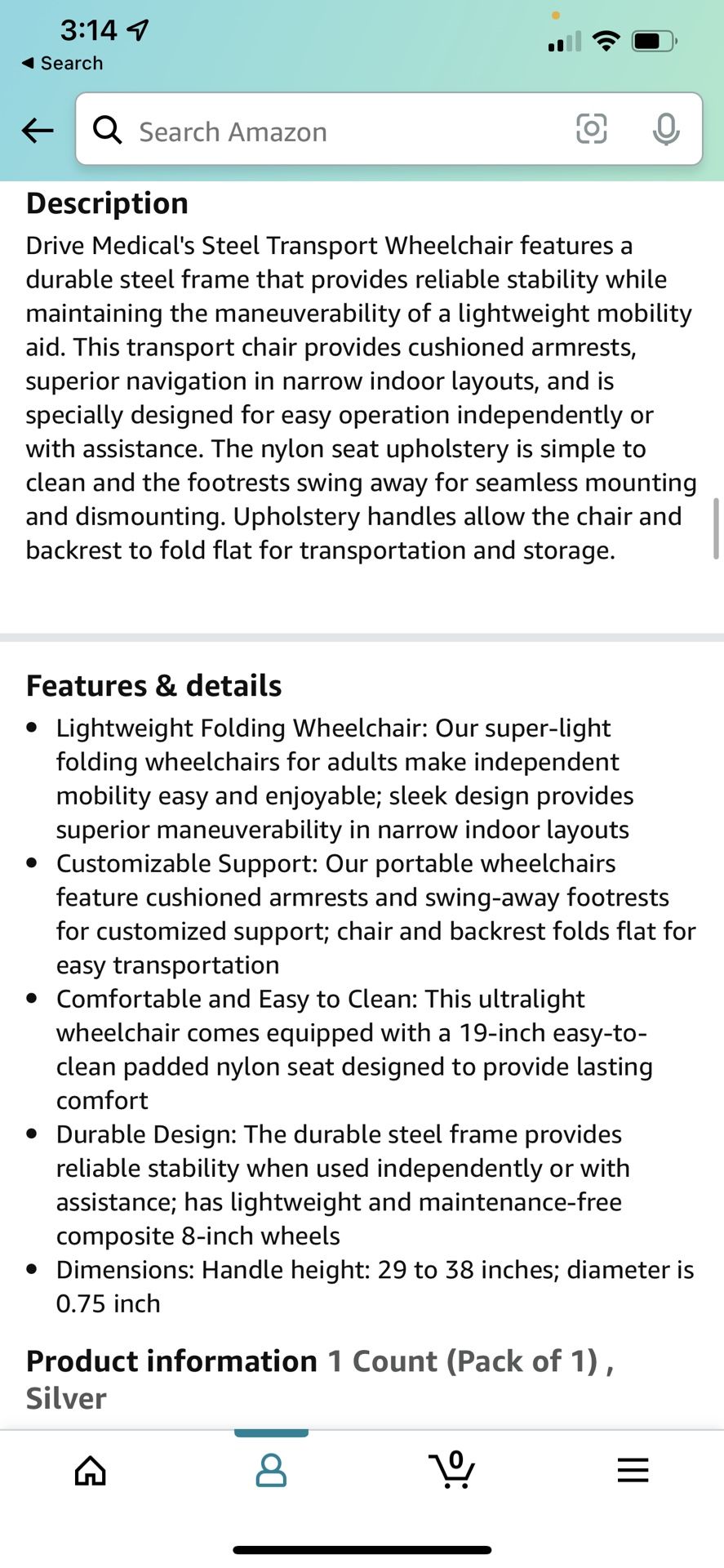 Transfer Chair / Wheel Chair