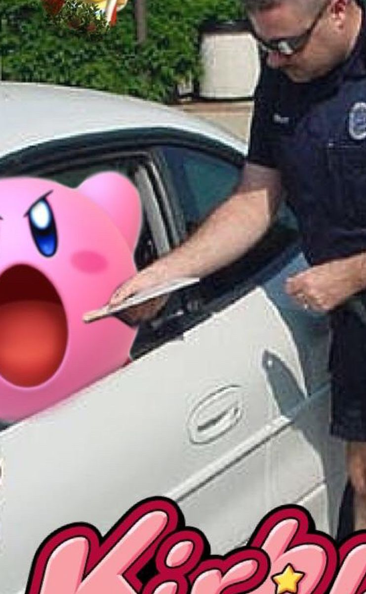 Kirby Gets Speeding Ticket