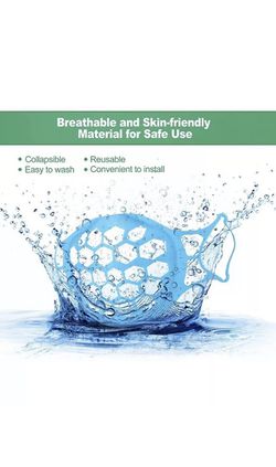 Silicone Breathable Face Mask Bracket, Certified, Blue Thumbnail