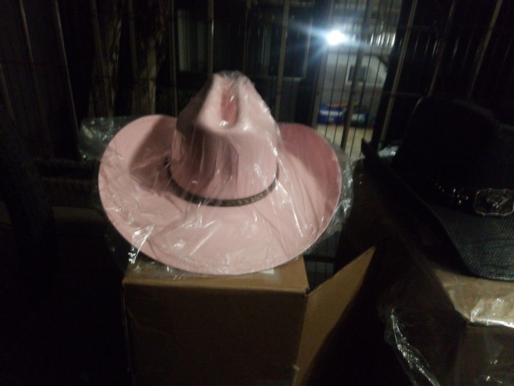 Ladies Pink Cowboy Hat