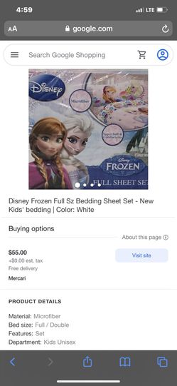 Unopened Frozen Bed Set  Thumbnail