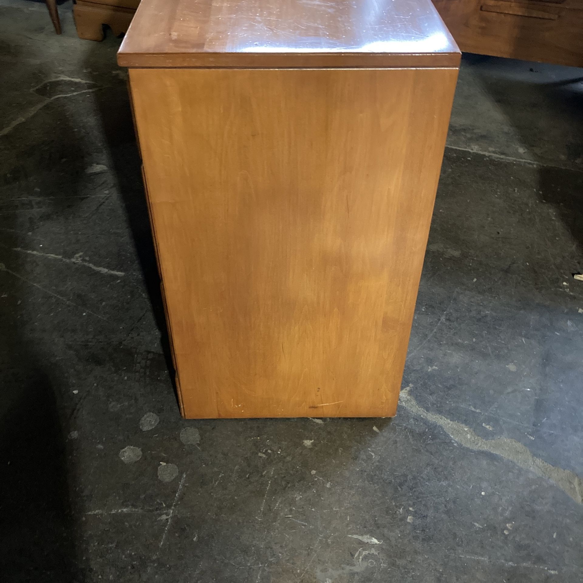 Solid maple three drawer dresser