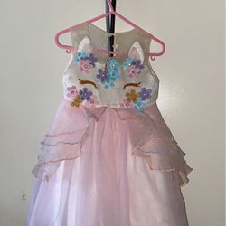 Lil Girls Unicorn Birthday Dress  Thumbnail
