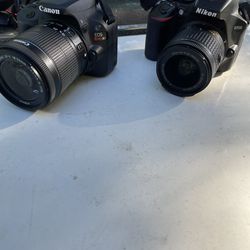 Canon Rebel Sl1 And Nikon D3500 Thumbnail