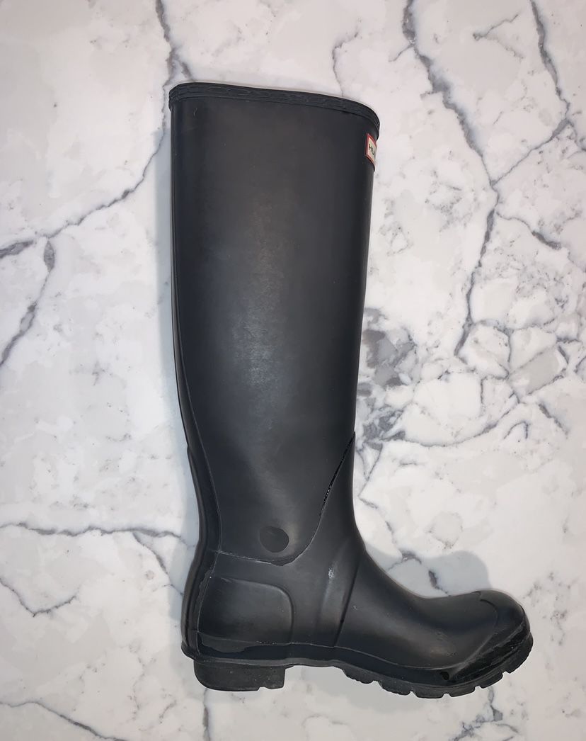 HUNTER Rain Boots matte black