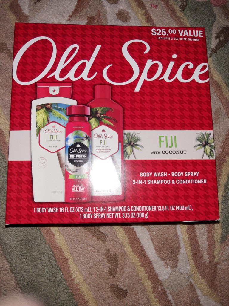 Men"s Old Spice Fiji With Coconut Gift Set