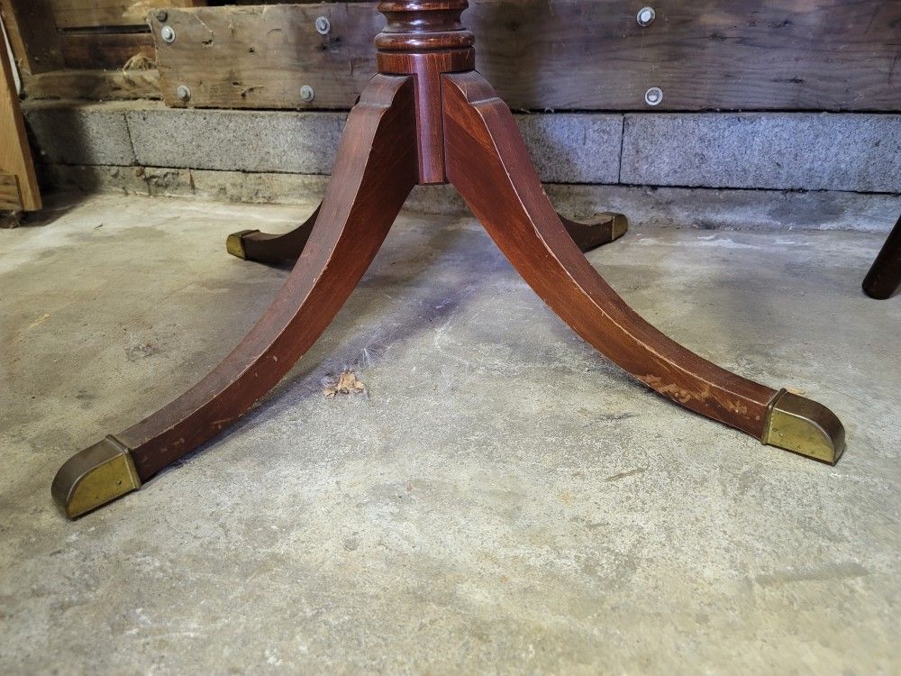 Mersman Round table With Drawer.
29.5w X 27.75h