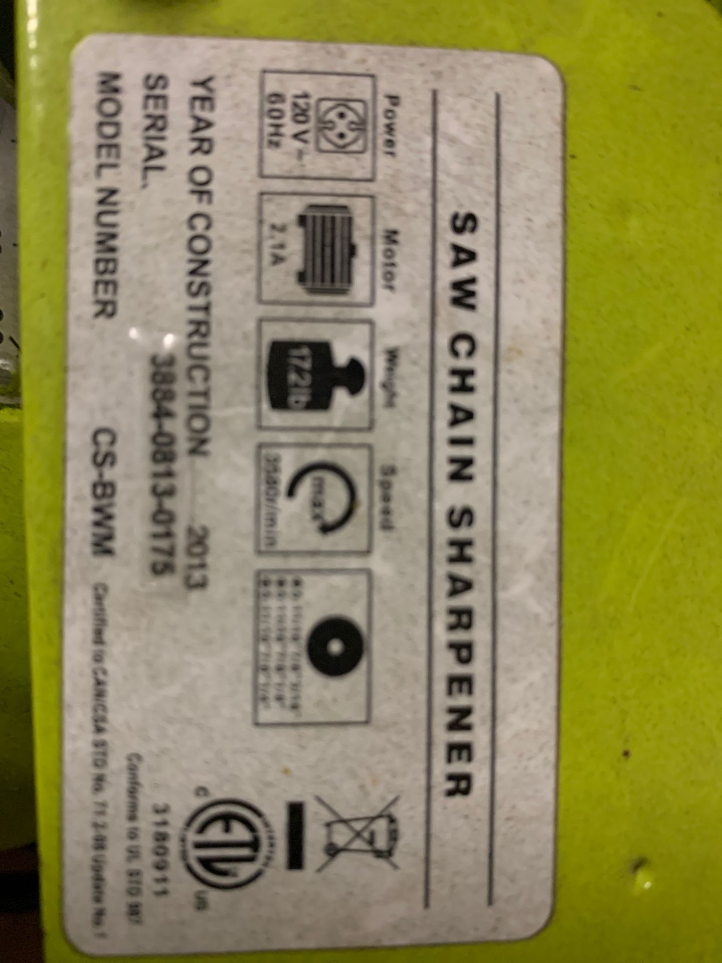 Saw Chain Sharpener