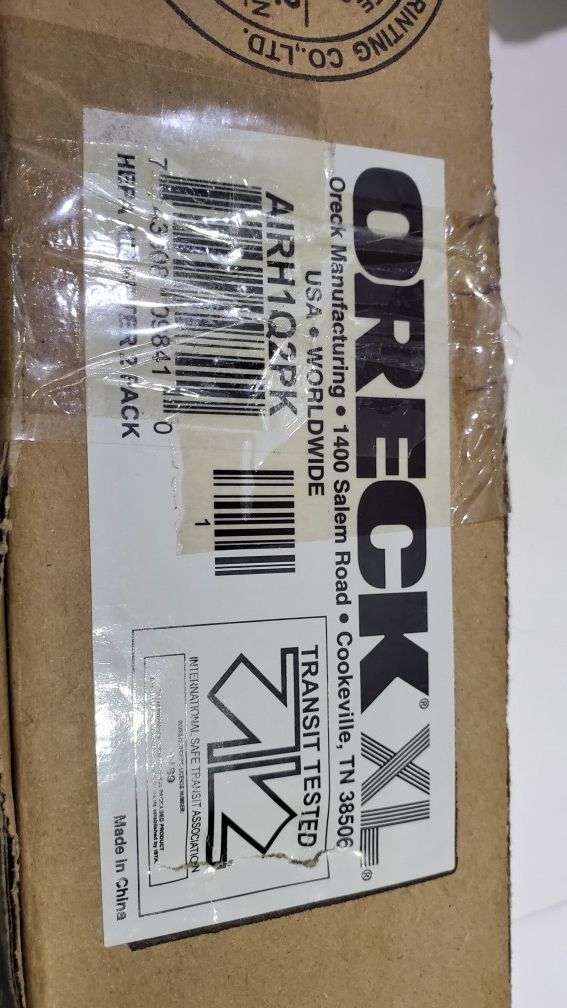 ORECK AIRH1Q2PK HEPA AIR FILTER 2 PACK
