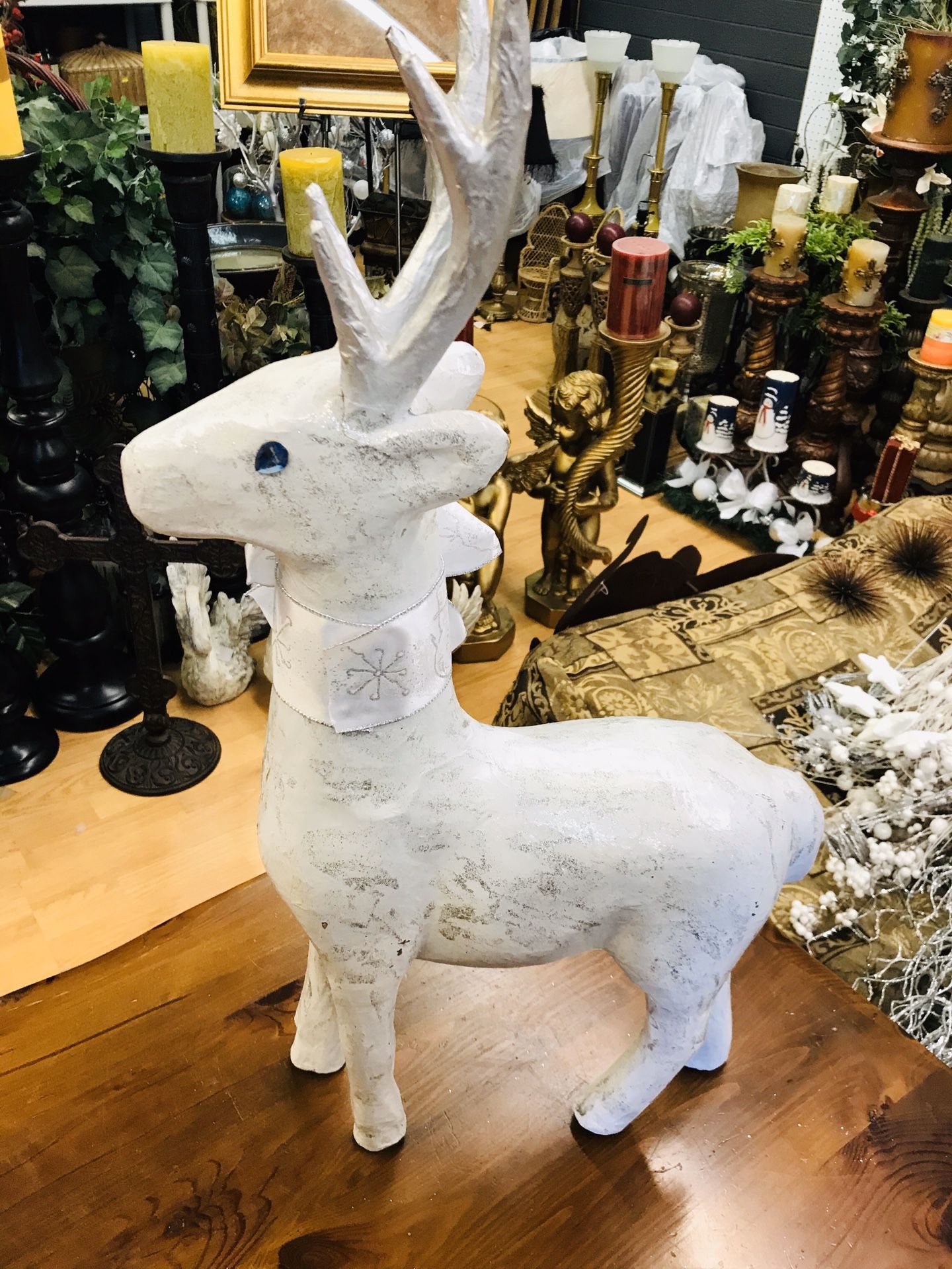 Christmas white reindeer decor 20 firm for Sale in Glendale, AZ OfferUp