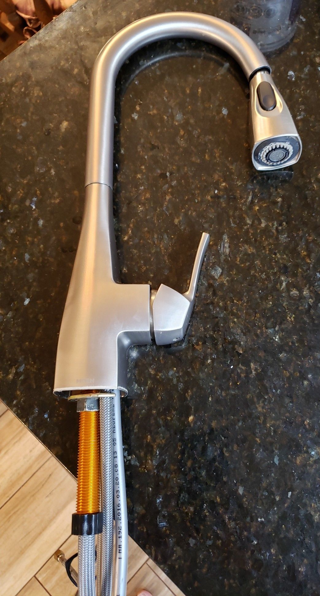 MOEN Kitchen Sink Faucet Kiran Spot Resist Stainless OneHandle High Arc Pulldown Kitchen Faucet