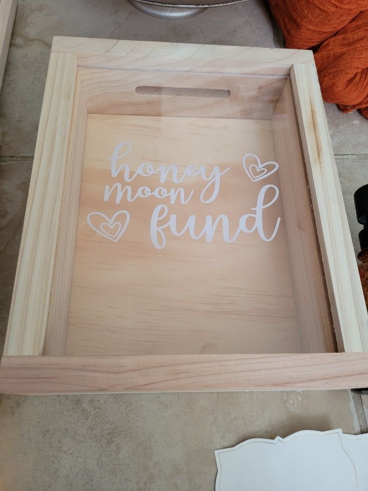 Honeymoon Fund Box Wedding decor