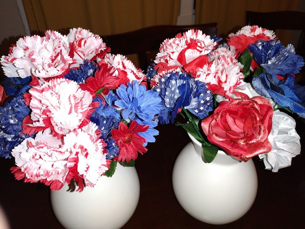 Artificial Flowers Make A Good Fourth Of July Decoration Or Gift