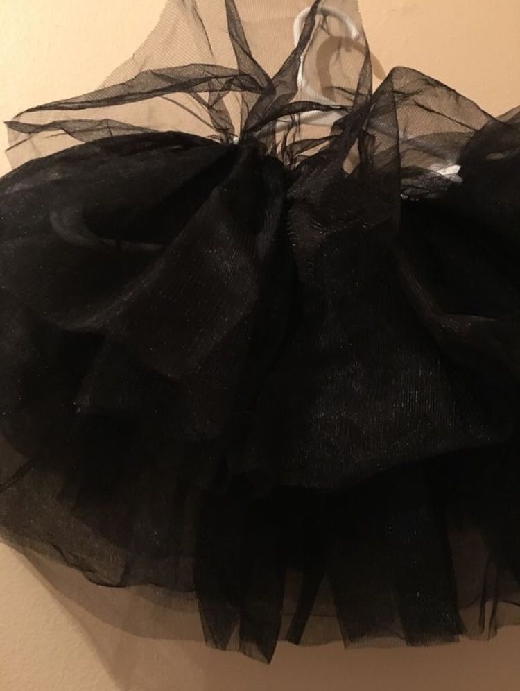 Black TULLE PETTICOAT 5-Layer Petticoat small Halloween Costume