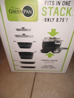 The green pan 6pc stackable set brand new!! Thumbnail