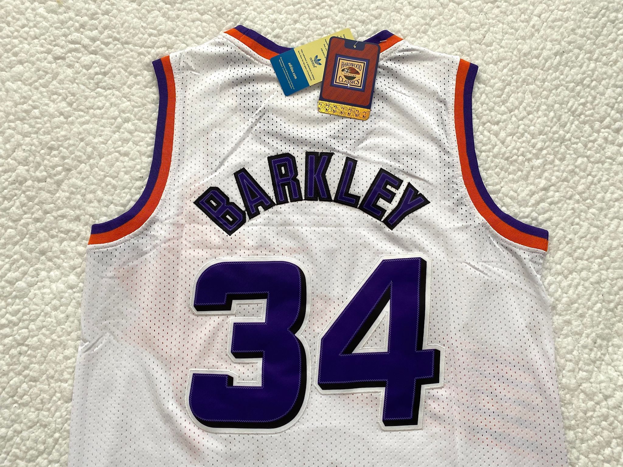 Charles Barkley Phoenix Suns Basketball Jersey - NBA Retro Vintage White Basketball Jersey - Brand New - Menโs - Size L / XL