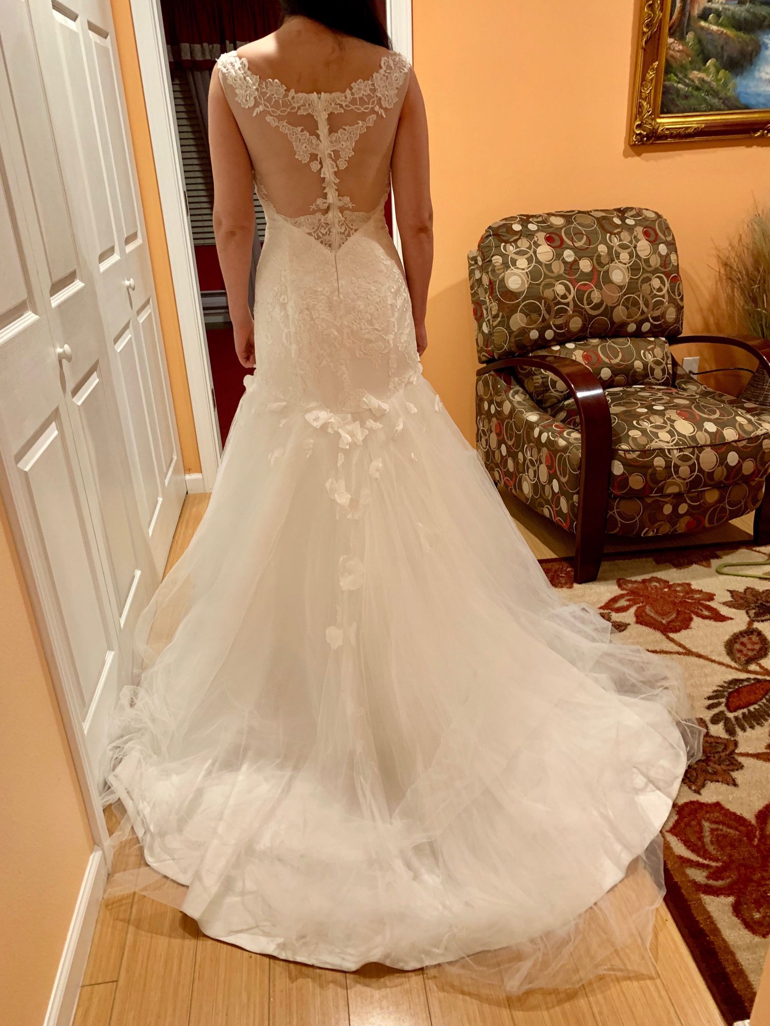 Wedding Dress And A Veil