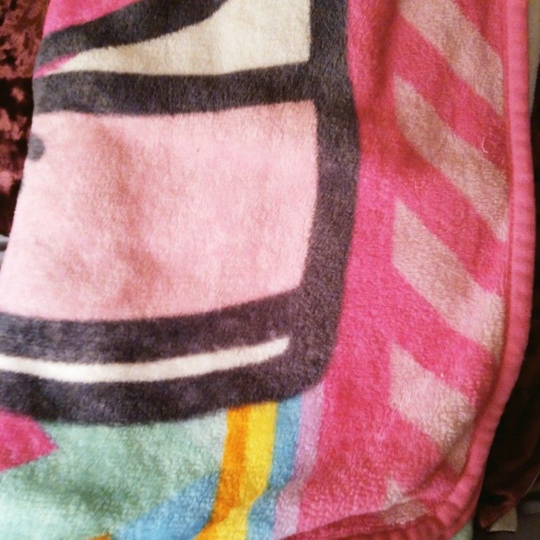 Hello Kitty Plush Throw Blanket