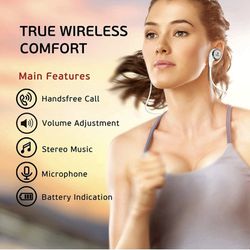 Brand New Bluetooth Wireless Headphones 4.1 Sweat Proof Thumbnail