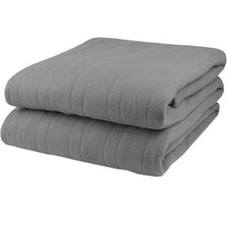 $65.ourprice//online$93.64Biddeford Comfort Knit Fleece Electric Heated Warming Blanket "Full"84"L x 72"W// Gray Washable Thumbnail