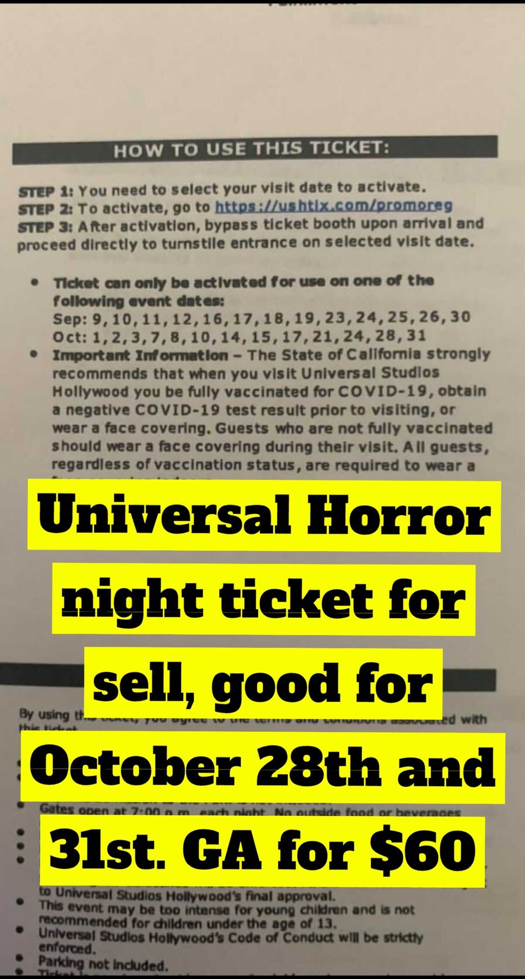 Universal Horror Nights