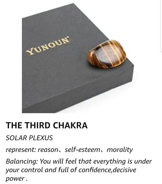 Yunoun Chakra Stones Healing Crystals,Crystal Therapy, Meditation, Reiki - 7 Chakra Set