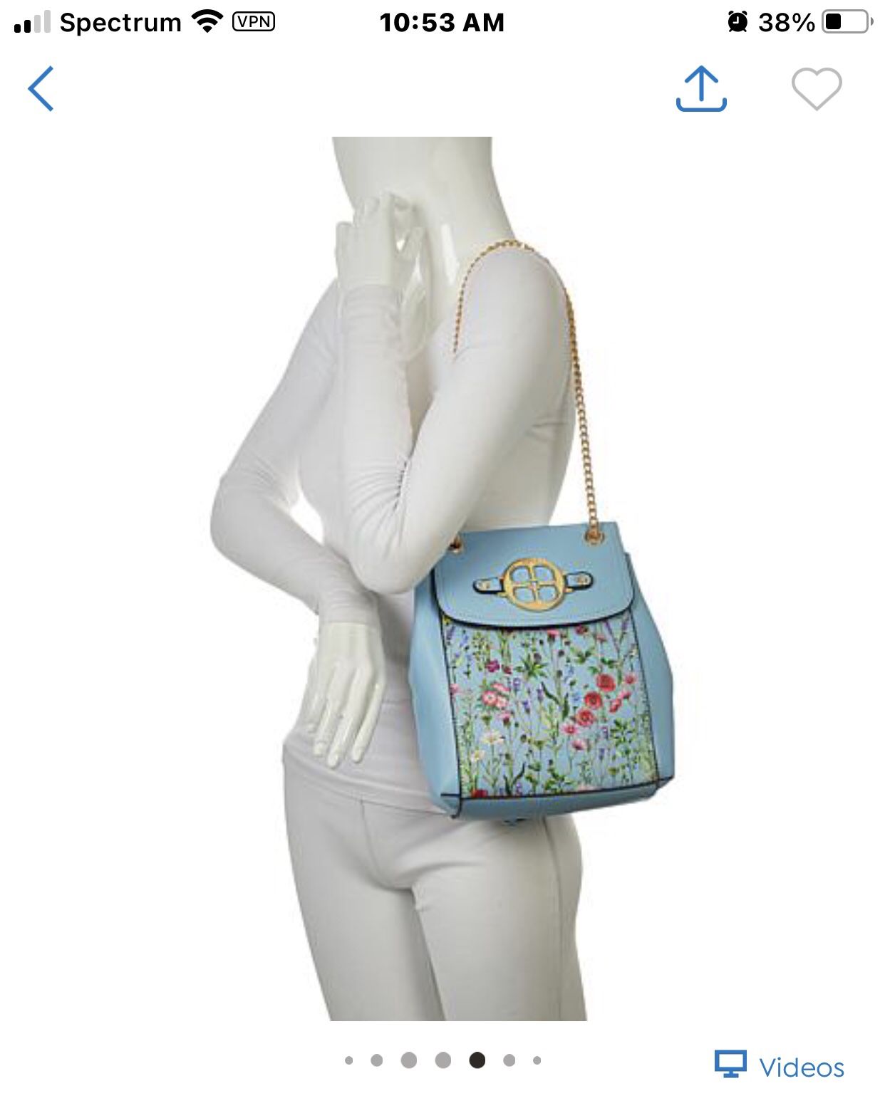 BRAND NEW IMAN Convertible backpack purse