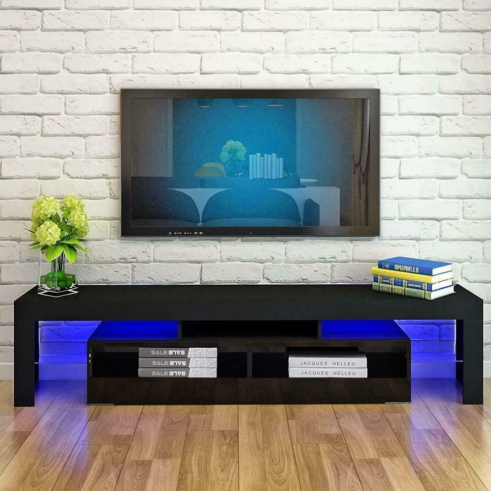 Brand new 63” TV stand entertainment center wall unit with L.E.D lights