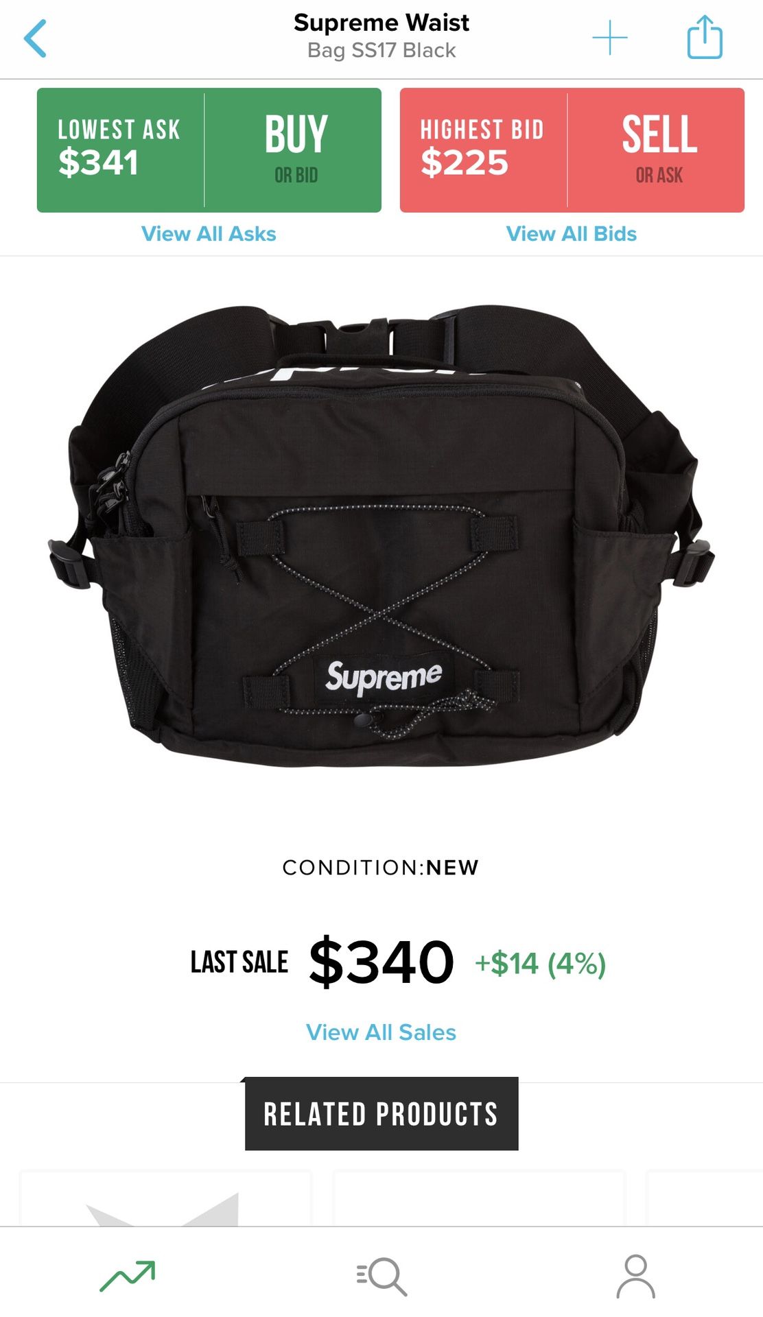 SUPREME ss17 “waist bag”