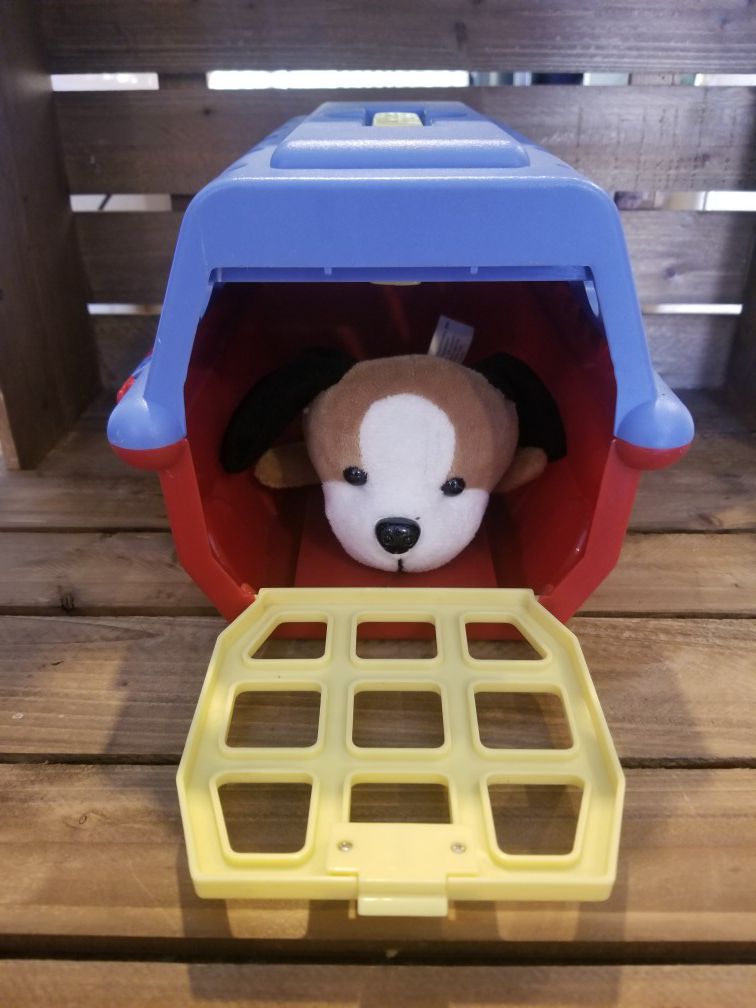 Toy Dog and Crate