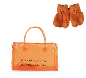 Cute Trendy Overnight Summer Bags With Matching Slippers !! Delivery Available !! Thumbnail