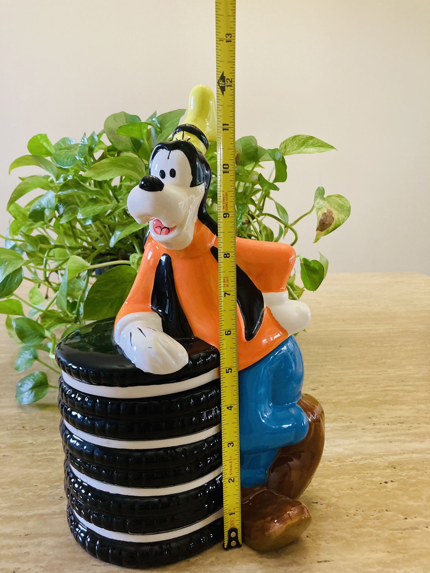 Disney Goofy Ceramic Cookie Jar Oreos Theme 12" - NWT