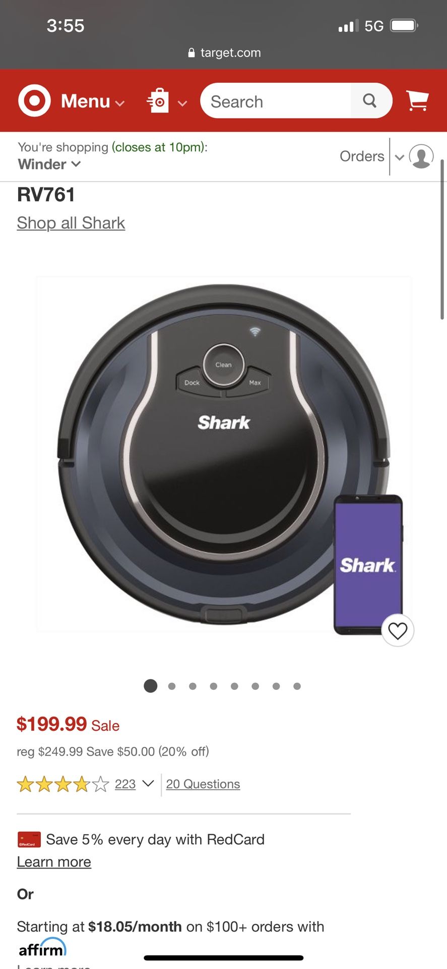 I shark Robot Vacuum