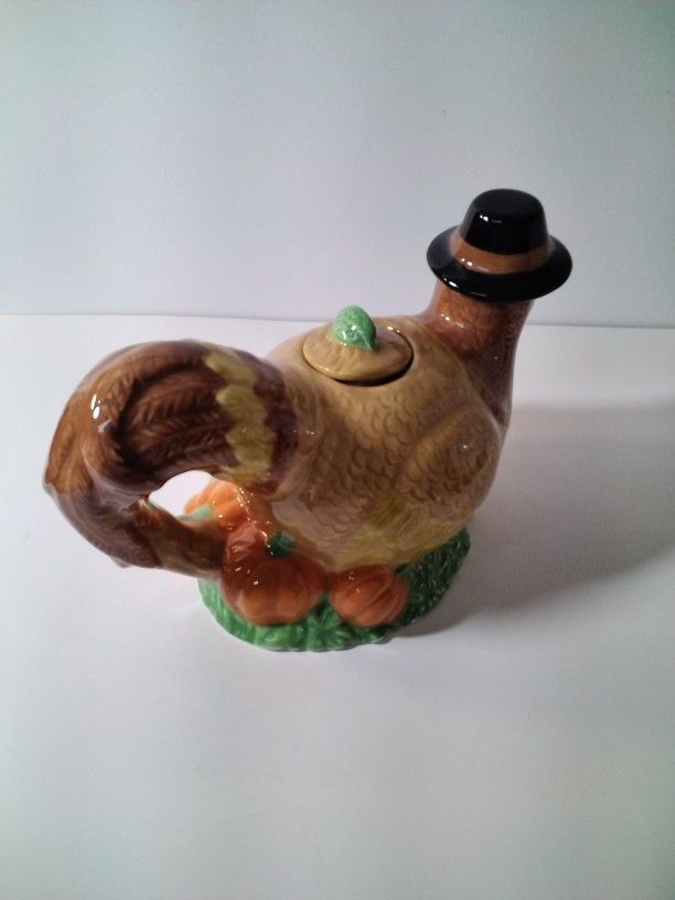 A Very Cute Turkey Tea Pot .