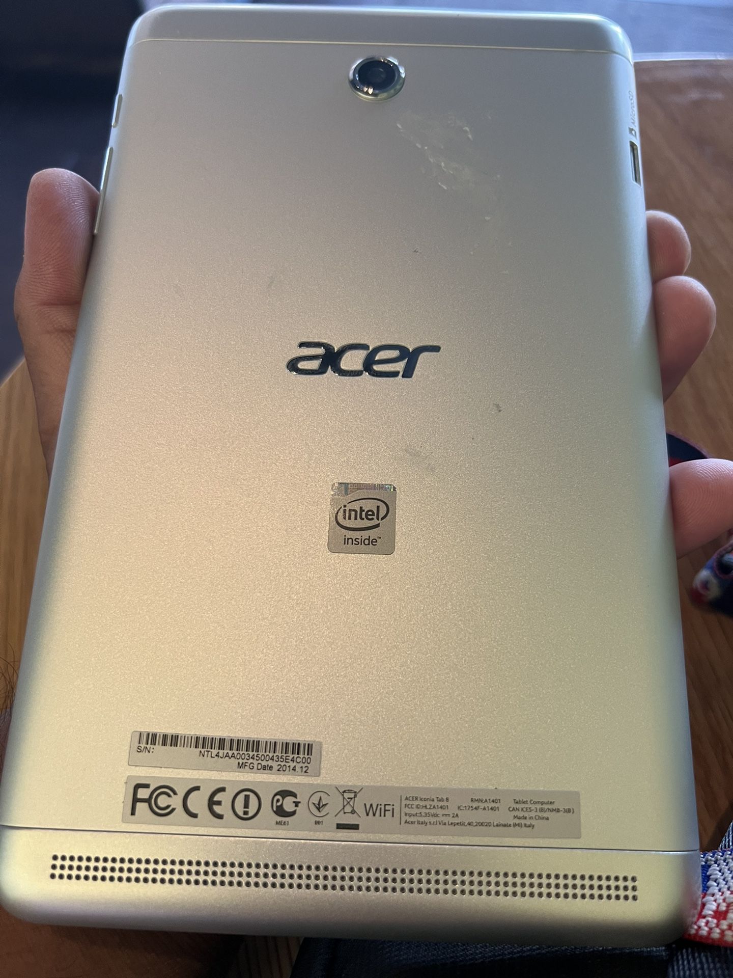 Acer 8 Tablet White