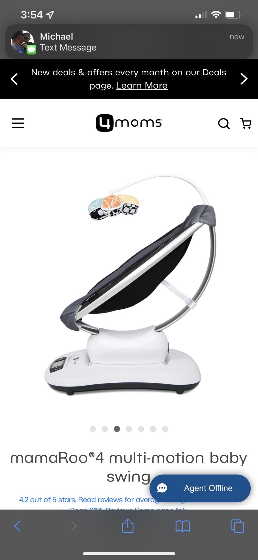 4moms Mamaroo Baby Swing