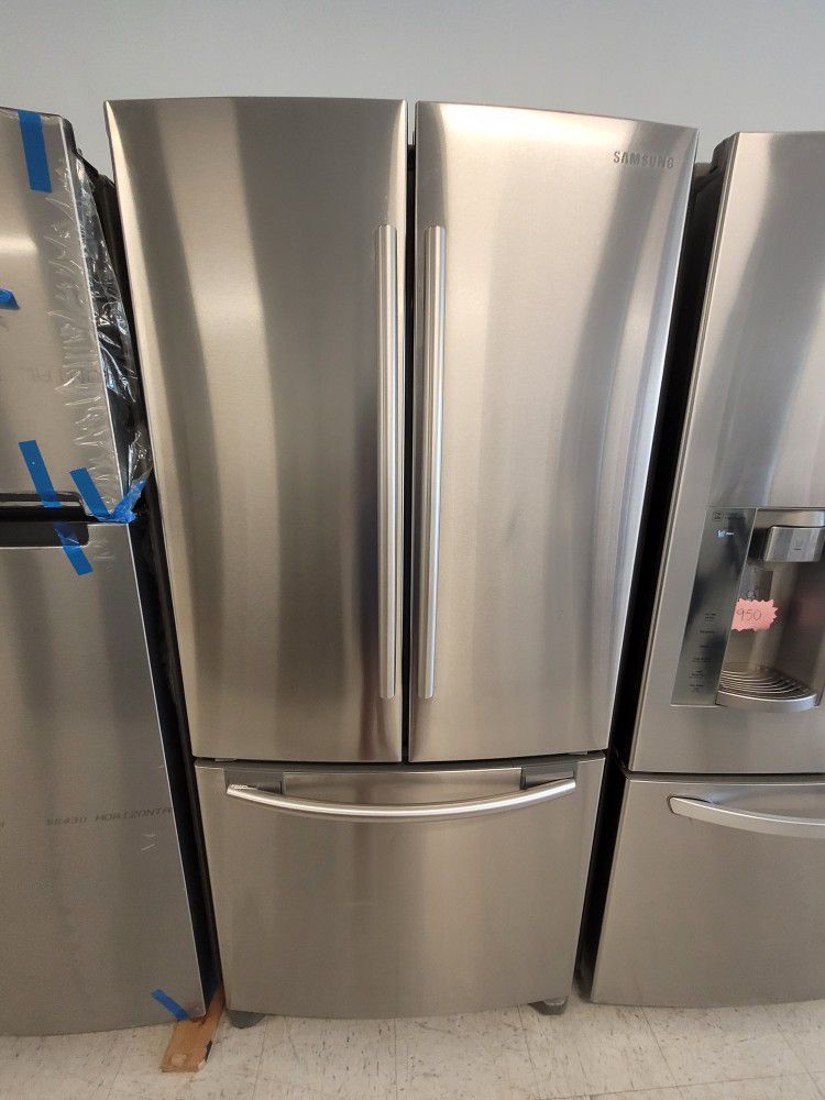 Samsung  33in Stainless Steel French Door Refrigerator Used Good Condition With 90day's Warranty 