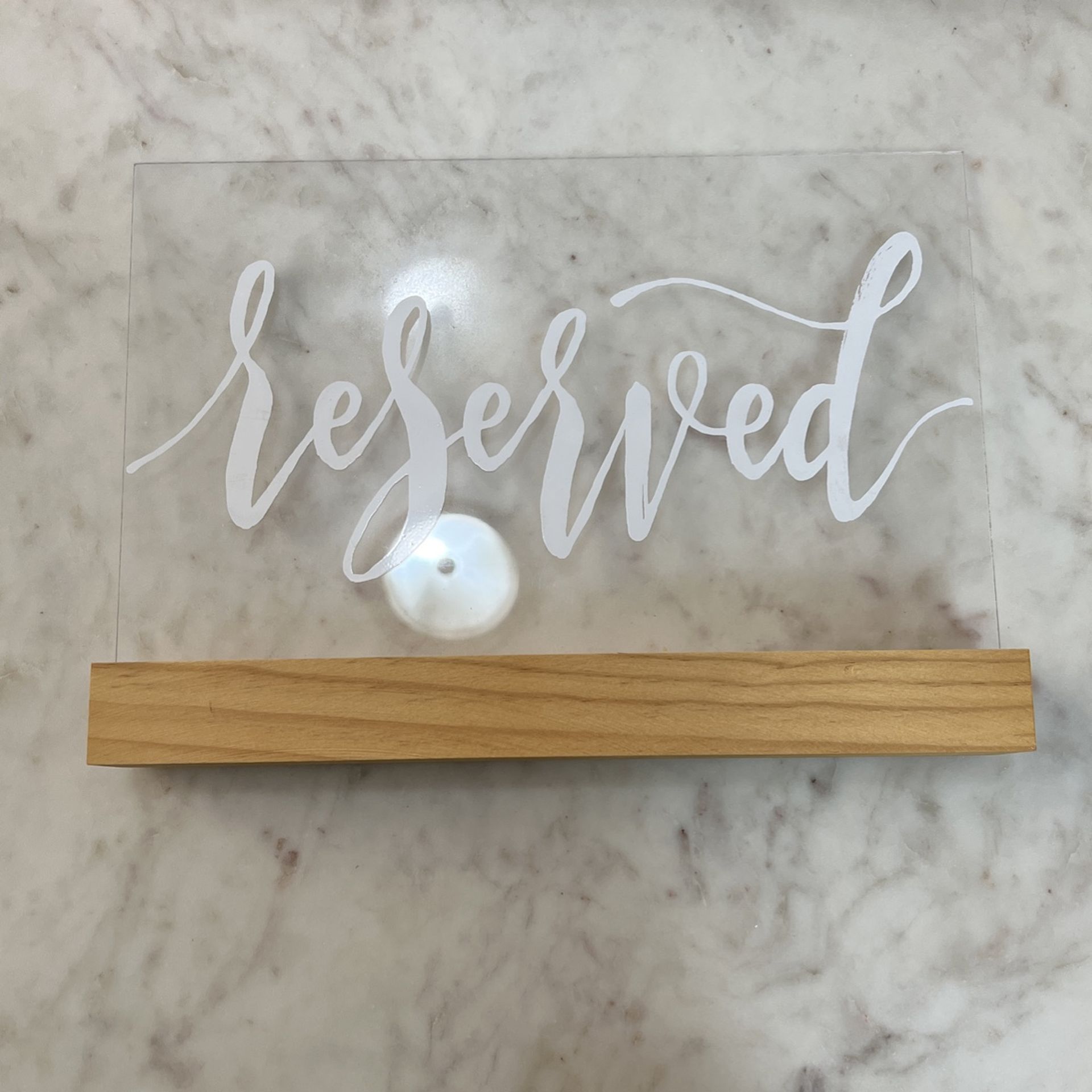 Reserved Sign For Weddings Events