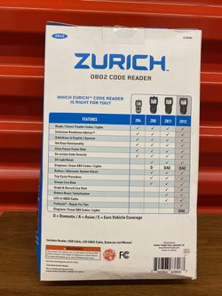 Zurich ZR13 OBD2 Code Reader  For $200 Thumbnail