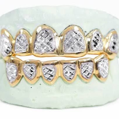 10kt 6pcs Grillz Yellow Gold White Gold Rose Gold Any Design For $325