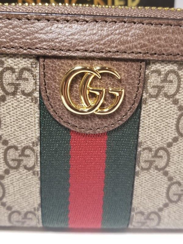 Gucci Ophidia Brown GG Supreme Wallet