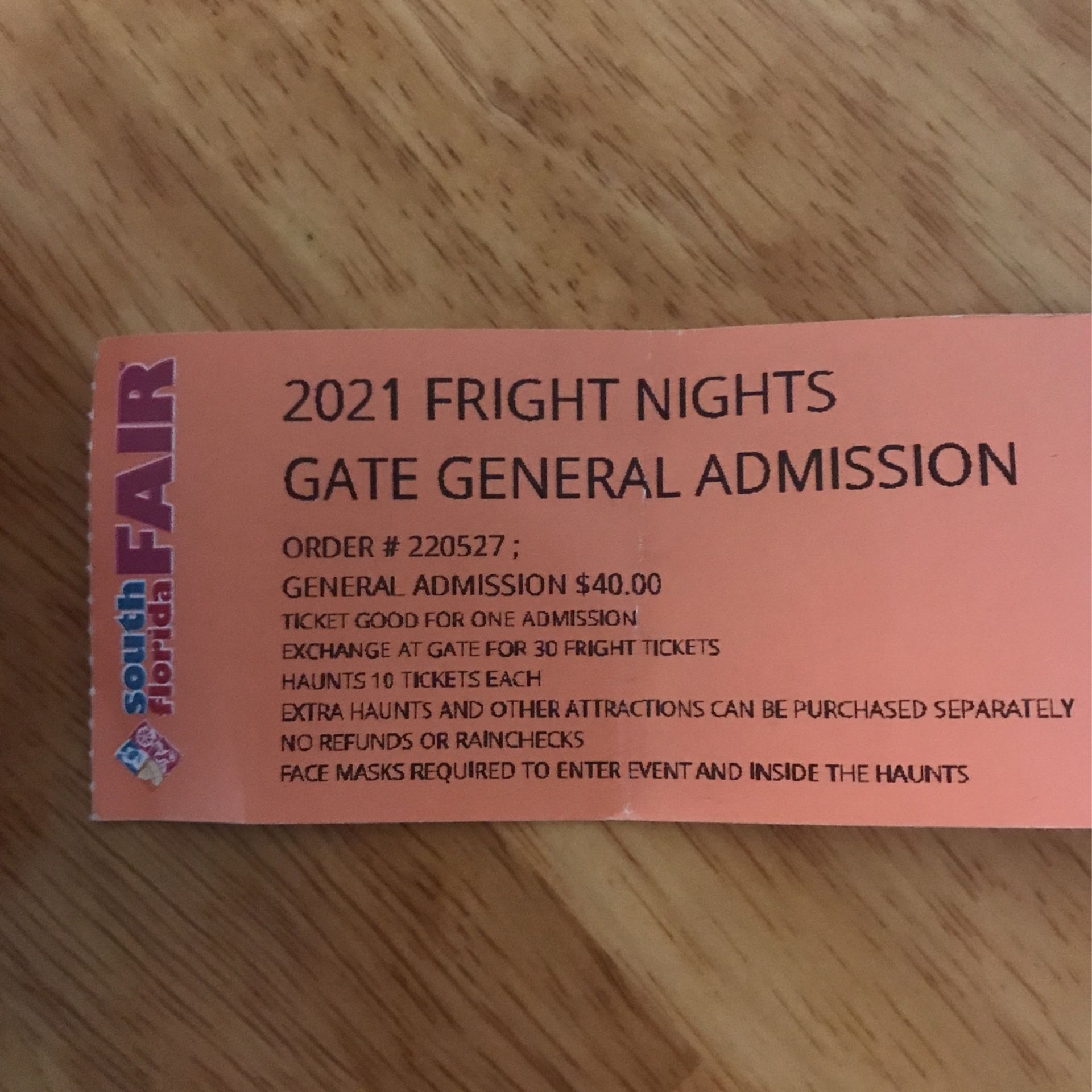 20 Fright Nights Tickets