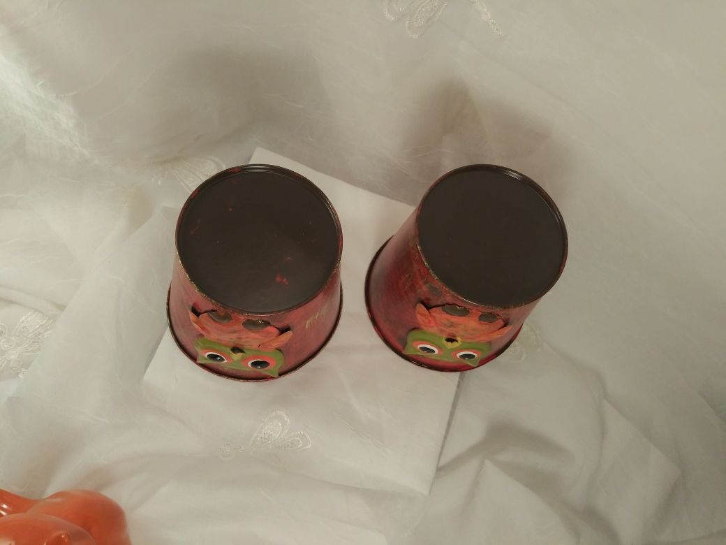 Owl Decor Bucket Bank