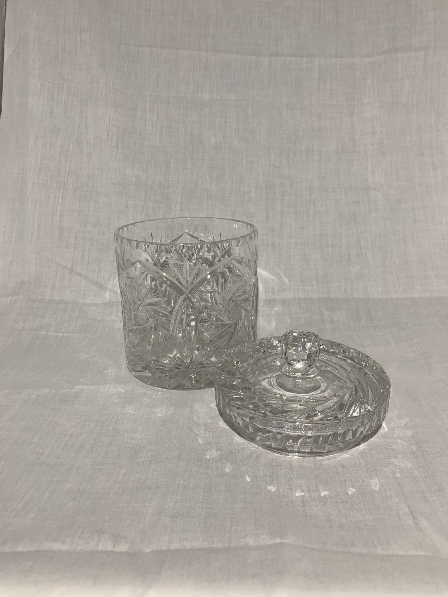 Princess House Crystal Candy Dish and Matching Tray