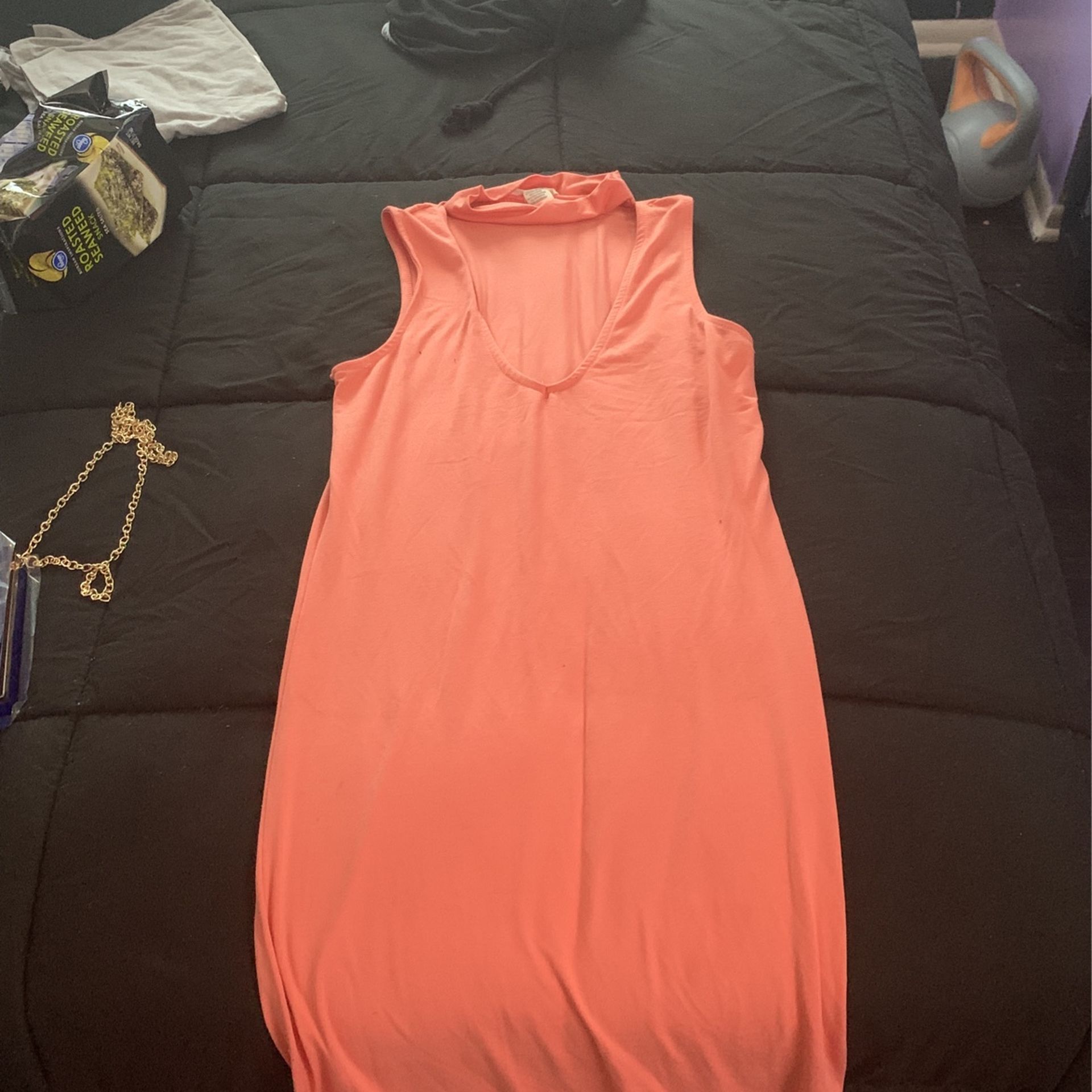 Coral Color Sundress