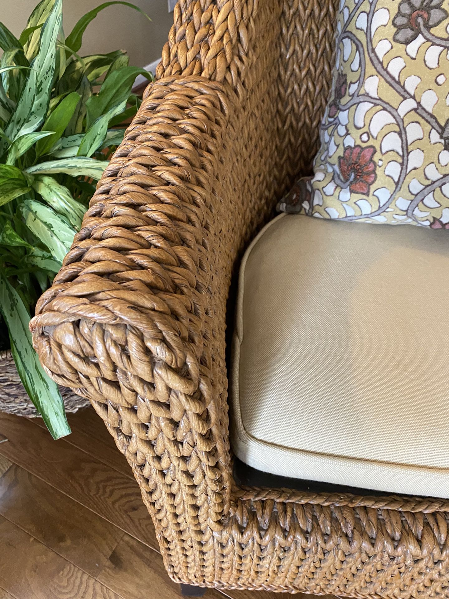 Seagrass Sofa and Chair Set—LIKE NEW!